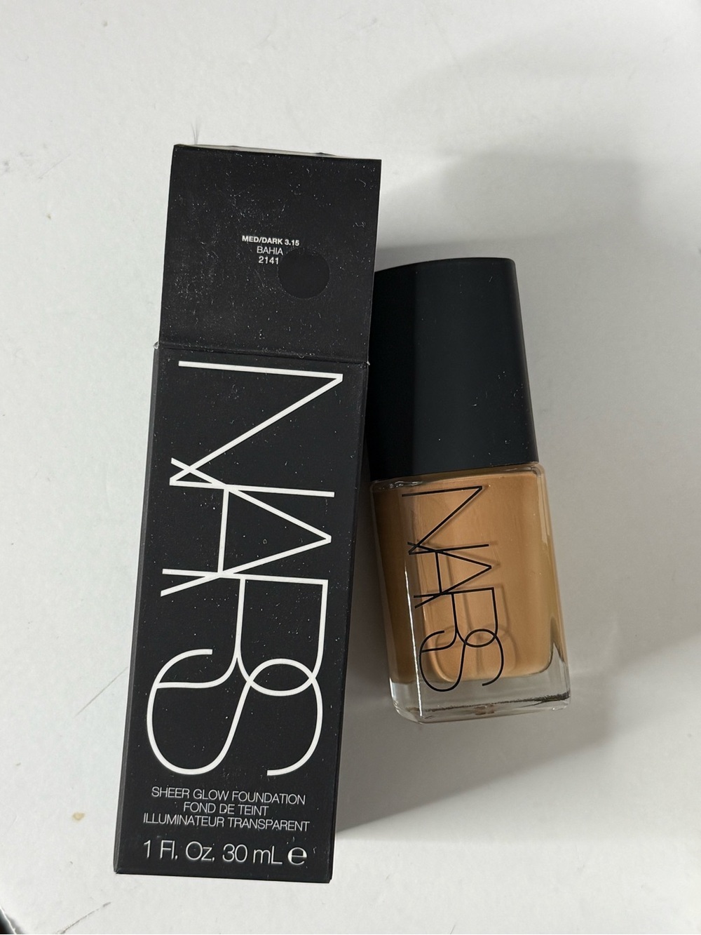 NARS Sheer Glow Foundation — Bahia (Medium/Dark, Warm Tan)